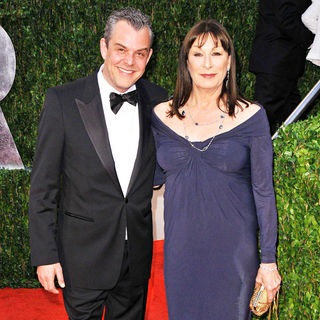 Anjelica Huston, Danny Huston in The 82nd Annual Academy Awards (Oscars) - Vanity Fair Party - Arrivals