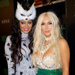 La La Vazquez, Kim Kardashian in La La Vazquez and Kim Kardashian Attend The Midori Halloween Party