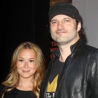 Alexa Vega, Robert Rodriguez in Dark Shadows Premiere