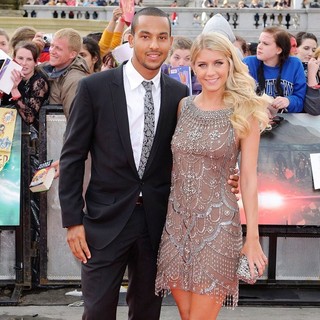 Theo Walcott, Melanie Slade in Harry Potter and the Deathly Hallows Part II World Film Premiere - Arrivals