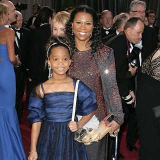 Quvenzhane Wallis, Qulyndreia Wallis in The 85th Annual Oscars - Red Carpet Arrivals