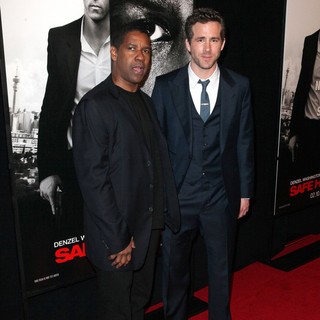 Denzel Washington, Ryan Reynolds in The Safe House Premiere - Arrivals