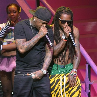 Birdman, Lil Wayne in Lil Wayne and Birdman Performing Live on The Nicki Minaj Tour