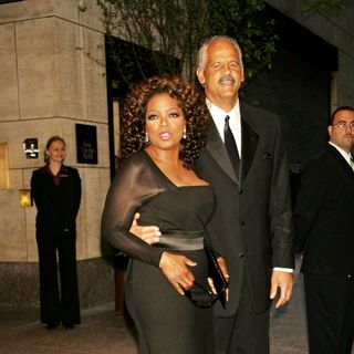 Oprah Winfrey, Stedman Graham in Oprah Winfrey with Stedman Graham Leaving Her Hotel