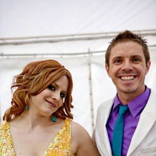 Ana Matronic, Jake Shears, Scissor Sisters in Backstage at Oxegen Festival