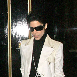Prince in Prince leaving the Dorchester hotel