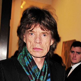 Mick Jagger in Mick Jagger attends the launch of the new John Currin exhibition