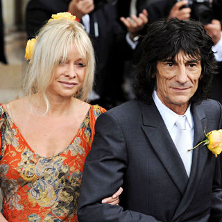 Ronnie Wood, Jo Wood in The wedding of Leah Wood and Jack MacDonald