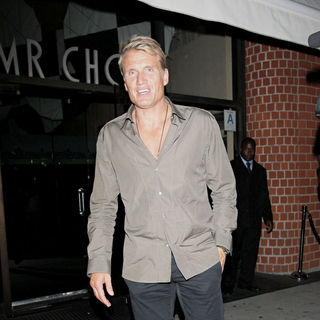 Dolph Lundgren in Dolph Lundgren Outside Mr Chow in Beverly Hills