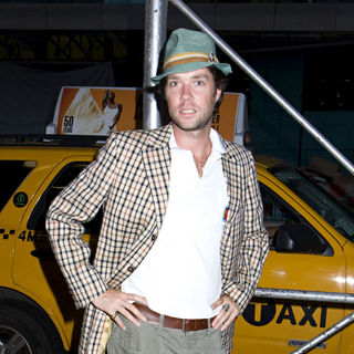 Rufus Wainwright out and about near The Lincoln Center