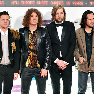 The Killers in MTV Europe Music Awards 2008 - Arrivals