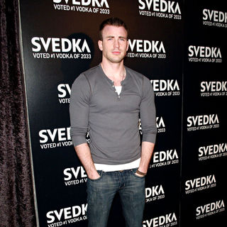 Chris Evans in Svedka Vodka's Inauguration Soiree