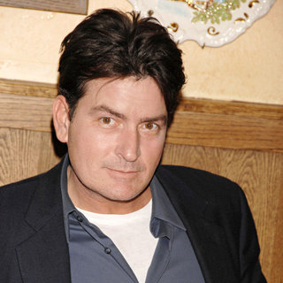 Charlie Sheen in Grand opening of Buca di Beppo italian restaurant on Universal City Walk