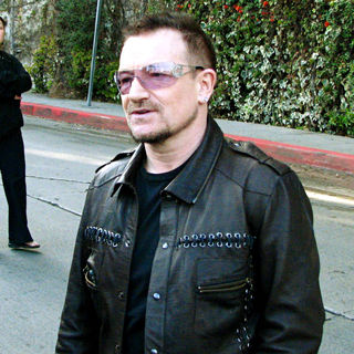 Bono Leaves The Chateau Marmont Hotel Before His Band's Gig at Capitol Records Tower - wenn2323442