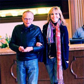 Larry King, Shawn Southwick in Larry King takes Shawn Southwick to the movies in Hollywood