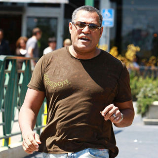 Laurence Fishburne in Laurence Fishburne Goes Food Shopping with A Friend at Whole Foods Market