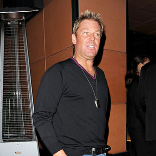 Shane Warne in Shane Warne Leaving Zuma Restaurant