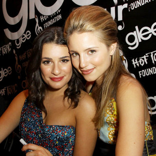 Lea Michele, Dianna Agron in 'The Gleek Tour' featuring The Cast of 'Glee'