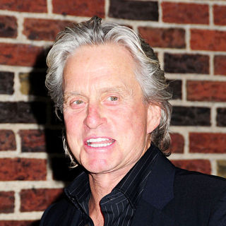 Michael Douglas in Michael Douglas outside the Ed Sullivan Theater for the 'Late Show With David Letterman'