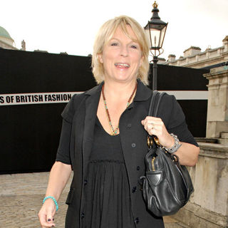 Jennifer Saunders in London Fashion Week