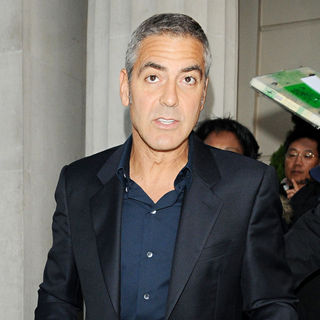George Clooney in George Clooney Outside The Mayfair Hotel