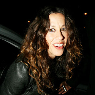 Alanis Morissette in Alanis Morissette Arriving at Coco Deville Nightclub