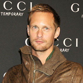 Alexander Skarsgard in Launch of the Gucci Icon-Temporary Flash Sneaker store in Soho