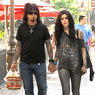 Nikki Sixx, Kat Von D in Kat Von D and Nikki Sixx Having Lunch at tThe Cheesecake Factory in Hollywood