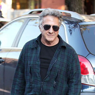 Dustin Hoffman in Dustin Hoffman Leaving Da Silvano, Italian Restaurant