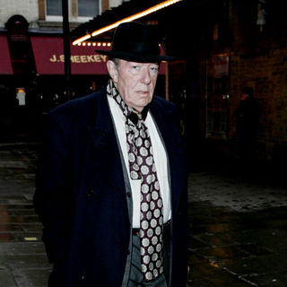 Michael Gambon Making His Way To A Cafe In Central London