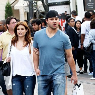 Joanna Garcia, Nick Swisher in Nick Swisher Shops with Joanna Garcia in Hollywood