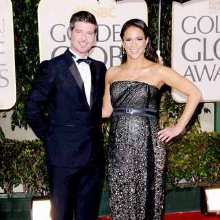 Paula Patton, Robin Thicke in 67th Golden Globe Awards - Arrivals