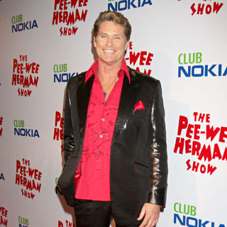 David Hasselhoff in The opening night of the 'Pee-Wee Herman Show'