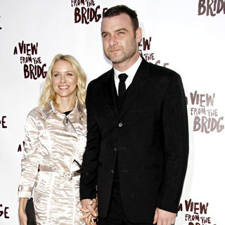 Liev Schreiber, Naomi Watts in After party for the Opening night of 'Arthur Miller's A View From The Bridge'