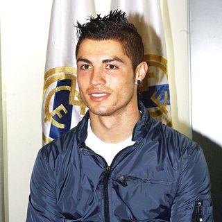 Cristiano Ronaldo in Press Conference announcing an agreement between Real Madrid and their home city's communities