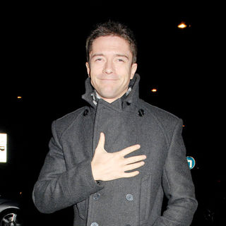 Topher Grace in Topher Grace leaving the Dorchester hotel
