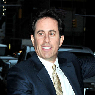 Jerry Seinfeld outside the Ed Sullivan Theatre for the 'Late Show With David Letterman' - wenn2761464