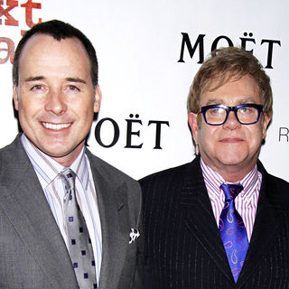 David Furnish, Elton John in Special VIP Performance of The Broadway Play 'Next Fall'