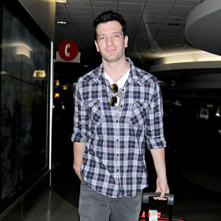 JC Chasez in JC Chasez Arriving at LAX Airport