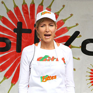 Heather Mills in Heather Mills Does A Cooking Demonstration Outside A Shopping Centre