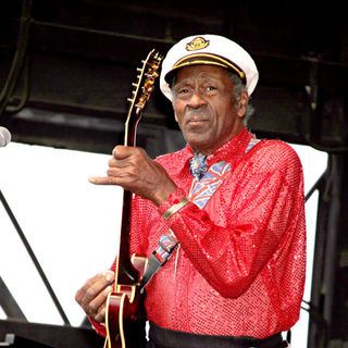 Chuck Berry in Chuck Berry Performs During The Las Vegas Rockabilly Weekend