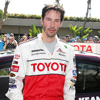Keanu Reeves in The Toyota Pro/Celebrity Race Qualifying