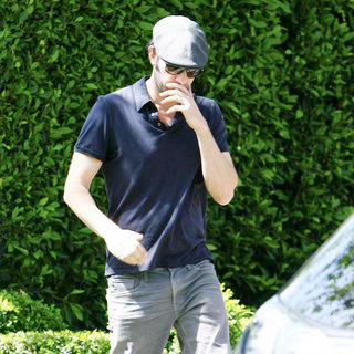 Sacha Baron Cohen in Sacha Baron Cohen Seen Leaving A Friends House