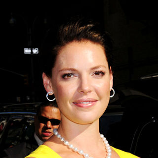 Katherine Heigl in Katherine Heigl arriving at the Ed Sullivan Theatre for the 'Late Show With David Letterman'