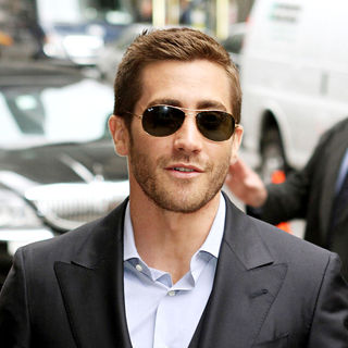 Jake Gyllenhaal in Jake Gyllenhaal outside The Ed Sullivan Theatre