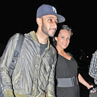 Swizz Beatz, Alicia Keys in Alicia Keys Arriving at The Met Hotel in High Heels
