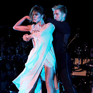 Cheryl Cole, Derek Hough in Cheryl Cole Performing Her Last Show of Her UK Tour