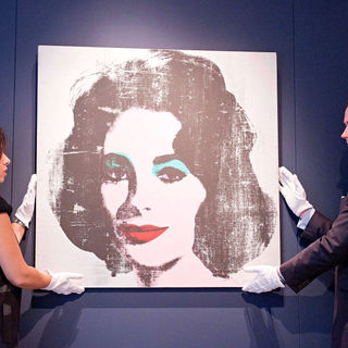 A Portrait of Elizabeth Taylor by Andy Warhol