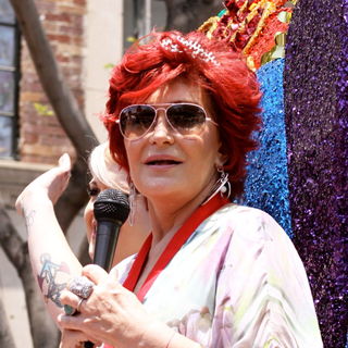 Sharon Osbourne in The Grand Marshalls on The Big Float in The Parade for Los Angeles's 40th Gay Pride Celebration