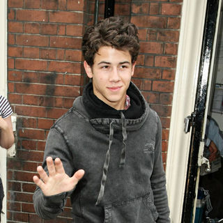 Nick Jonas, Jonas Brothers in Nick Jonas Leaving The Apollo Theatre in Soho